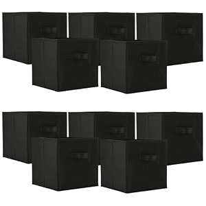 kuber industries pack of 6 foldable storage box  multipurpose storage organizer for clothes  plain wardrobe organizer for book stationary amp toys  11 inch  royal blue