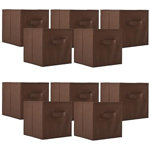 kuber industries pack of 6 foldable storage box  multipurpose storage organizer for clothes  plain wardrobe organizer for book stationary amp toys  11 inch  royal blue