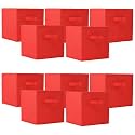 Kuber Industries (Pack of 6) Foldable Storage Box | Multipurpose Storage Organizer For Clothes | Plain Wardrobe Organizer for Book, Stationary &amp; Toys | 11 Inch | Royal Blue