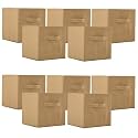 Kuber Industries (Pack of 6) Foldable Storage Box | Multipurpose Storage Organizer For Clothes | Plain Wardrobe Organizer for Book, Stationary &amp; Toys | 11 Inch | Royal Blue