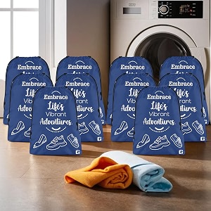 kuber industries pack of 10 travel packing bagspouches for clothes  packing cubes travel organizer  storage organizer bags for travel-hiking-adventure  laundry-toiletry bag  small  royal blue