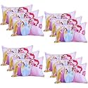 Kuber Industries (Pack of 12) Baby Pillow | Disney Princess Pillow | Soft Pillows for Sleeping | Back &amp; Front Printed | Cozy &amp; Fluffy Pillow | 12x18 Inch | Pink