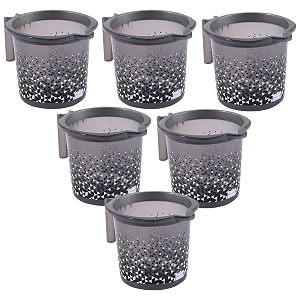 kuber industries bath mug  15 ltr plastic multipurpose mug  tinted print-black