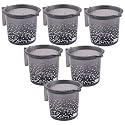 Kuber Industries Bath Mug | 1.5 LTR Plastic Multipurpose Mug | Tinted Print-Black