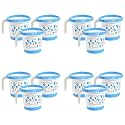 Kuber Industries Bath Mug | 1.5 LTR Plastic Multipurpose Mug | Tinted Print-Black