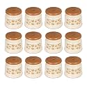 Kuber Industries Pack of 12 Bathroom Stool|Plastic Stool for Bathroom|Anti-Slip with Strong Bearing|Solid Surface &amp; Unbreakable Material|Cream