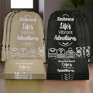 kuber industries pack of 4 cloth storage bag  storage organizer  parachute cloth organizer  waterproof garments cover  travel storage bag for clothing  large  brown amp grey