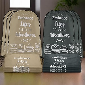 kuber industries pack of 12 cloth storage bag  storage organizer  parachute cloth organizer  waterproof garments cover  travel storage bag for clothing  large  brown amp grey