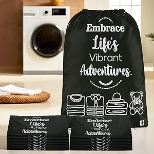 kuber industries pack of 2 cloth storage bag  storage organizer  travel cloth carrying bag  garments cover for laundry  travel storage organizer bag for clothing  large  brown