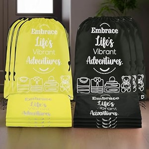 kuber industries pack of 4 cloth storage bag  storage organizer  parachute cloth organizer  waterproof garments cover  travel storage bag for clothing  large  brown amp grey