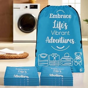 kuber industries pack of 2 cloth storage bag  storage organizer  travel cloth carrying bag  garments cover for laundry  travel storage organizer bag for clothing  large  brown