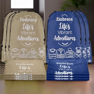 kuber industries pack of 12 cloth storage bag  storage organizer  parachute cloth organizer  waterproof garments cover  travel storage bag for clothing  large  brown amp royal blue