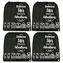 Kuber Industries Pack of 2 Cloth Storage Bag | Storage Organizer | Travel Cloth Carrying Bag | Garments Cover for Laundry | Travel Storage Organizer Bag for Clothing | Large | Black