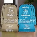 Kuber Industries Pack of 4 Cloth Storage Bag | Storage Organizer | Parachute Cloth Organizer | Waterproof Garments Cover | Travel Storage Bag for Clothing | Large | Brown &amp; Grey