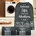Kuber Industries Pack of 2 Cloth Storage Bag | Storage Organizer | Travel Cloth Carrying Bag | Garments Cover for Laundry | Travel Storage Organizer Bag for Clothing | Large | Gray