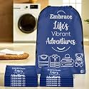 Kuber Industries Pack of 12 Cloth Storage Bag | Storage Organizer | Travel Cloth Carrying Bag | Garments Cover for Laundry | Travel Storage Organizer for Clothing | Large | Royal Blue