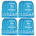 Kuber Industries Pack of 5 Cloth Storage Bag | Storage Organizer | Travel Cloth Carrying Bag | Garments Cover for Laundry | Travel Storage Organizer for Clothing | Large | Sky Blue
