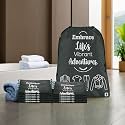 Kuber Industries Pack of 3 Cloth Storage Bag | Storage Organizer | Travel Cloth Carrying Bag | Garments Cover for Laundry | Travel Storage Organizer for Clothing | Medium | Gray