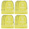 Kuber Industries Pack of 2 Cloth Storage Bag | Storage Organizer | Travel Cloth Carrying Bag | Garments Cover for Laundry | Travel Storage Organizer Bag for Clothing | Large | Yellow