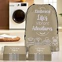 Kuber Industries Pack of 12 Cloth Storage Bag | Storage Organizer | Travel Cloth Carrying Bag | Garments Cover for Laundry | Travel Storage Organizer for Clothing | Large | Brown