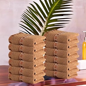kuber industries pack of 3 cotton face towel  14x21 inch  workout gym napkins  hand towel for men amp woman  quick-drying napkins for travel use  check border  golden