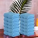 Kuber Industries (Pack of 3) Cotton Face Towel | 14x21 Inch | Workout Gym Napkins | Hand Towel For Men &amp; Woman | Quick-Drying Napkins For Travel Use | Check Border | Golden