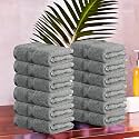 Kuber Industries Cotton 2 Pieces Bath Towel 27" x54? (Blue &amp; White)-CTKTC29740