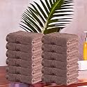 Kuber Industries (Pack of 3) Cotton Face Towel | 14x21 Inch | Workout Gym Napkins | Hand Towel For Men &amp; Woman | Quick-Drying Napkins For Travel Use | Check Border | Golden