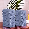 Kuber Industries (Pack of 3) Cotton Face Towel | 14x21 Inch | Workout Gym Napkins | Hand Towel for Men &amp; Woman | Quick-Drying Napkins for Travel Use | Check Border | Dark Blue