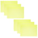 Kuber Industries Pack of 6 Fridge Mat | Mats for Refrigerator Shelves | Sheet for Fridge Shelves | Anti-Skid Mats for Drawers | Yellow
