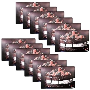 kuber industries pack of 24 fridge shelf mat  mats for fridge shelves  washable refrigerator mat  square print fridge sheet  maroon