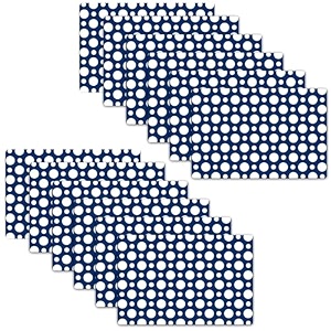 kuber industries pack of 12 fridge shelf mat  mats for fridge shelves  washable refrigerator mat  dot print fridge sheet  blue