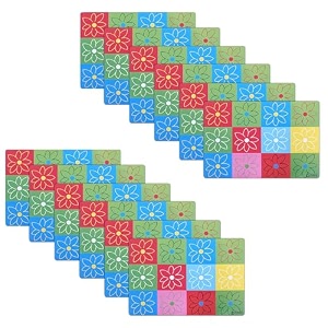 kuber industries refrigerator shelf liner pack of 12  washable multicolour check print