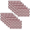Kuber Industries Pack of 24 Fridge Shelf Mat | Mats for Fridge Shelves | Washable Refrigerator Mat | Square Print Fridge Sheet | Maroon