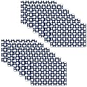 Kuber Industries Pack of 12 Fridge Shelf Mat | Mats for Fridge Shelves | Washable Refrigerator Mat | Dot Print Fridge Sheet | Blue
