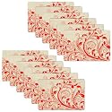 Kuber Industries PVC Refrigerator Shelf Liner, Pack of 6 | Washable Flower Print | Blue
