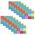 Kuber Industries Refrigerator Shelf Liner, Pack of 12 | Washable Multicolour Check Print