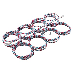 kuber industries stainless steel scarf hangerspace saving steel closet organizerhandmade 28 rings holder for beltsties amp classical lifestyle multicolor