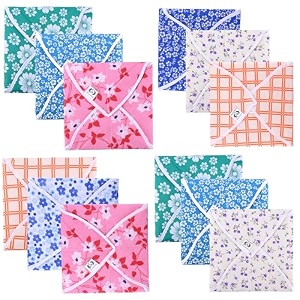 kuber industries 3 piece cotton 50 tc roti fittedsheet cover set - assorted3 piece roti cover set