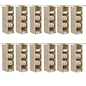 Kuber Industries Shoe Stoarge Rack | 4 Shelf Closet Hanging Organizer | Foldable Wardrobe Storage For Cloth, Toys | Dress Shelf For Clothes with Velcro | Plain | Light Brown