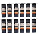 Kuber Industries Shoe Stoarge Rack | 4 Shelf Closet Hanging Organizer | Foldable Wardrobe Storage For Cloth, Toys | Dress Shelf For Clothes with Velcro | Plain | Black