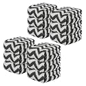 Kuber Industries Pack of 12 Super Absorbent &amp; Reusable Microfibre Face Towel for Women | 15x15 In | 250 GSM Kids Soft &amp; Easy to Wash Small Towels for Face and Hand | Zig Zag Green