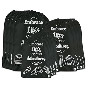 kuber industries pack of 3 travel organizer combo set  storage bags set  water-resistant organizer for shoe-garments-laundry-lingerie  cloth carrying bag  small-medium-large  gray