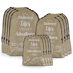kuber industries pack of 3 travel organizer combo set  storage bags set  water-resistant organizer for shoe-garments-laundry-lingerie  cloth carrying bag  small-medium-large  gray