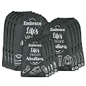 Kuber Industries Pack of 12 Travel Organizer Combo Set | Storage Bags Set | Water-Resistant Organizer for Shoe-Laundry-Lingerie | Cloth Carrying Bag | Each 4 Pieces Small-Medium-Large | Gray