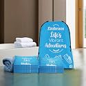 Kuber Industries Pack of 12 Travel Packing Bags | Travel Pouches | Parachute Travel Organizer | Storage Organizer Bags for Travel-Hiking-Adventure | Waterproof Laundry Bag | Small | Sky Blue