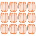 Kuber Industries Nylon Pack of 12 Unwashed Clothes Storage Basket | Foldable Laundry Basket for Clothes | Mesh Laundry Bag | Collapsible &amp; Portable | 20 LTR | Orange