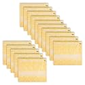 Kuber Industries Pack of 15 Saree Bags for Storage | Non-Woven Wardrobe Organizer | Mesh Window Cloth Storage Set | Single Packing | Carry-Print | Yellow