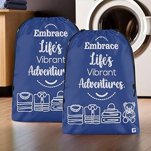 kuber industries pack of 3 cloth storage bag  storage organizer  travel cloth carrying bag  garments cover for laundry  travel storage organizer for clothing  large  royal blue