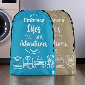 kuber industries pack of 3 cloth storage bag  garments cover for laundry  non-woven storage organizer  travel cloth storage bag  travel storage organizer for clothing  large  brown
